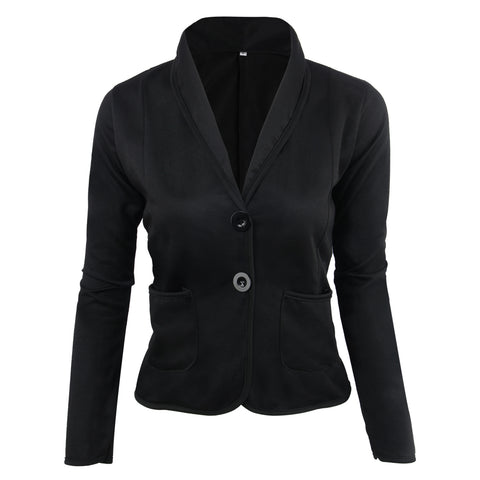 Women Short Coat Jackets Office Ladies Blazer Big Size New Fashion Spring Fall Coats Women's Turn Down Collar S-6XL
