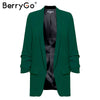 Office lady white blazer women 2022 Casual pocket streetwear autumn blazer coats Elegant ladies blazer female coats new