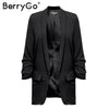 Office lady white blazer women 2022 Casual pocket streetwear autumn blazer coats Elegant ladies blazer female coats new