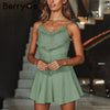Sexy backless bow spaghetti strap lace dress Women elegant tassel mini dress summer Beach casual sundress red dress 2022