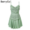 Sexy backless bow spaghetti strap lace dress Women elegant tassel mini dress summer Beach casual sundress red dress 2022