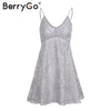 Sexy backless strap lace dress women V neck wine red mini party dresses female Autumn winter fashion robe femme vestidos