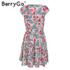 Sleeveless ruffle v neck summer dress women High waist short dress streetwear Chic floral dress female 2022