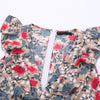 Sleeveless ruffle v neck summer dress women High waist short dress streetwear Chic floral dress female 2022