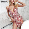 Split embroidery sequin short dress women Sexy backless strap mesh bodycon dress 2022 Club party summer dresses vestidos