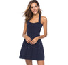 Sexy Halter Women Dress Backless Pleated Vestidos Mini Club A-line Black Skater Dresses Summer Party Dress 2022 Robe