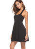Sexy Halter Women Dress Backless Pleated Vestidos Mini Club A-line Black Skater Dresses Summer Party Dress 2022 Robe