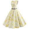 Big Swing Ball Gown Vintage Dress Women Dress Jurken Sleeveless Floral Print Flamingos Audrey Hepburn Dress Vestidos
