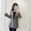 Black Blazer Femme Women Small Suit Jacket Blaser Spring Long Blazer Jacket Coats Outwear Chaqueta Mujer Office Blazers