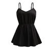 Black Camisoles Women's Sleeveless Peplum Oversized Tops 2023 Summer Plus Size 4XL Sexy Backless Casual Cotton T Shirts