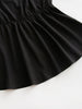 Black Camisoles Women's Sleeveless Peplum Oversized Tops 2023 Summer Plus Size 4XL Sexy Backless Casual Cotton T Shirts
