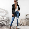 Black Cardigan Office Lady Female Blazer Notched Khaki Long Sleeve Blazers Women 2022 Autumn Work Wear Elegant Clothes Woman