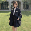 Black High Sense Suit 2023 Spring and Autumn Korean Loose Casual Suit Women's Top Grey Women's Suit Blazer Women