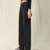 Black High Waist Zipper Wide Leg Jeans Woman's Simple Plus Size Straight Trousers Women Harajuku Solid Jeans Woman 2022