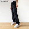 Black Jeans Woman High Waist 2022 Streetwear Baggy Mom Jeans Vintage Denim Trousers Female Washed Casual Y2k Pants