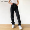Black Jeans Woman High Waist 2022 Streetwear Baggy Mom Jeans Vintage Denim Trousers Female Washed Casual Y2k Pants