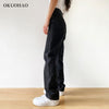 Black Jeans Woman High Waist 2022 Streetwear Baggy Mom Jeans Vintage Denim Trousers Female Washed Casual Y2k Pants