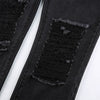 Black Ripped Jeans Women High Waist Loose Straight-leg Pants Retro Street Clothing Long Autumn  Cargo Pants Women