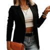 Black Women Blazer 2023 Formal Blazers Lady Office Work Suit Pockets Jackets Coat Slim Black Women Blazer Femme Jackets