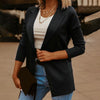 Black Women Blazer 2023 Formal Blazers Lady Office Work Suit Pockets Jackets Coat Slim Black Women Blazer Femme Jackets