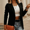 Black Women Blazer 2023 Formal Blazers Lady Office Work Suit Pockets Jackets Coat Slim Black Women Blazer Femme Jackets