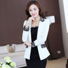 Black Women Blazer 2023 Formal Blazers Lady Office Work Suit Pockets Jackets Coat Slim Yellow Women Blazer Femme Jackets