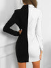 Black and White Striped Blazer Slip Dress Style Casual Office Blazer Suit 2023 Women Double Breasted Slim French Suit