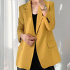 Blazer Coat Women 2023 Causal Long Sleeve Single Button Vintage Elegant Outerwear Design Style Chic Clothings Tops