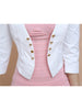 Blazer Coat Women Short Slim Small Blazer 2023 Spring Korean Office Lady White 7 Point Sleeve Cardigan Clothing Feminina