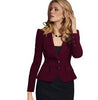 Blazer Female Blue Women Suit Office Ladies 2022 Spring Slim Top Elegant Short Design Clothes Two buckle suit woman coat 4XL