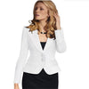 Blazer Female Blue Women Suit Office Ladies 2022 Spring Slim Top Elegant Short Design Clothes Two buckle suit woman coat 4XL