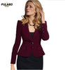 Blazer Female Blue Women Suit Office Ladies 2022 Spring Slim Top Elegant Short Design Clothes Two Buckle Suit Woman Coat 4XL