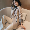 Blazer Female White Female Suit Office Lady 2023 Spring Loose Blouse Elegant Design Clothes Double-breasted Suit Women XXL