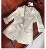 Blazer Feminino Slim Ladies Blazers Plus Size Button Women's Jacket Notched Female Jacket Pocket Office Blazers For Women