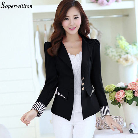 Blazer Feminino Black Ladies Blazer Women 2022 New Spring Long Sleeve Suit Blazer Female Suit Jacket Blaser Femme Slim Work BL8