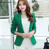 Blazer Feminino Ladies Blazer Women Spring Autumn Office Suit Blazer Long Sleeve One Button Suit Jacket Slim Blaser Fall B6