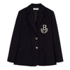 Blazer Feminino Autumn Clothes Women Korean- Style Embroidered Suit Jacket Women Loose-Fit Casual Suit Women