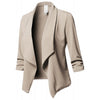 Blazer Feminino Spring Blazer Jacket Pleated Lapel Work Office Lady Suit Long Sleeve Casual Cardigan Tops Women