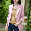 Blazer Feminino Suit Jacket Women Long-sleeved Green Coat Ol Long Solid Color 4XL Large Size White Suit Blazer Mujer YZH809882