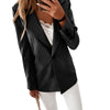 Blazer For Women Autumn Jacket Office Lady Elegant Blazers Basic Casual Solid Button Long Sleeve Work Suit Coat