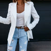 Blazer For Women Autumn Jacket Office Lady Elegant Blazers Basic Casual Solid Button Long Sleeve Work Suit Coat