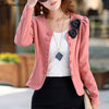 Blazer Mujer Feminino Suit Jacket Female 2022 Spring Long Sleeve Ladies Blazers Office Tops Double Breasted Short Coat  BL01