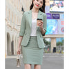 Blazer Oversize Spring Summer 2022 Women Skirt Suit Slim Elegant Pink Blazer Casual Sexy Mini Skirt Office Business Set