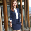 Blazer Suits For Women Solid Color Woman Suit Formal Female Business Blazers&Skirt Suit Slim Long Sleeve Temperament Skirt Suits