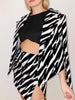 Blazer Suits Women Two Piece Set Autumn Winter Zebra Print Blazer Side Split Mini Skirt Suits Female Streetwear Chic Sets