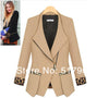Blazer Woman Slim Zipper Small blazer Asymmetrical Long Jacket 2022 New Arrival Casual Spring Autumn Cardigan Suit
