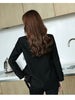 Blazer Women 2023 Spring Autumn Single-breasted Brown Black Suit Coat Long Sleeves Loose Korean Blazers Jacket