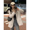 Blazer Women Autumn Loose White Long Sleeve Suit Coat Women's Clothing Veste Femme