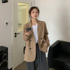 Blazer Women Autumn Suit Jacket Women's Autumn Loose-Fitting Casual Suit Top Veste Femme