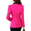 Blazer Women Coat Elegant Patchwork Pocket Single Button Top Long Sleeve Slim Jacket Coat Female Women Clothing Suit Top Blazer